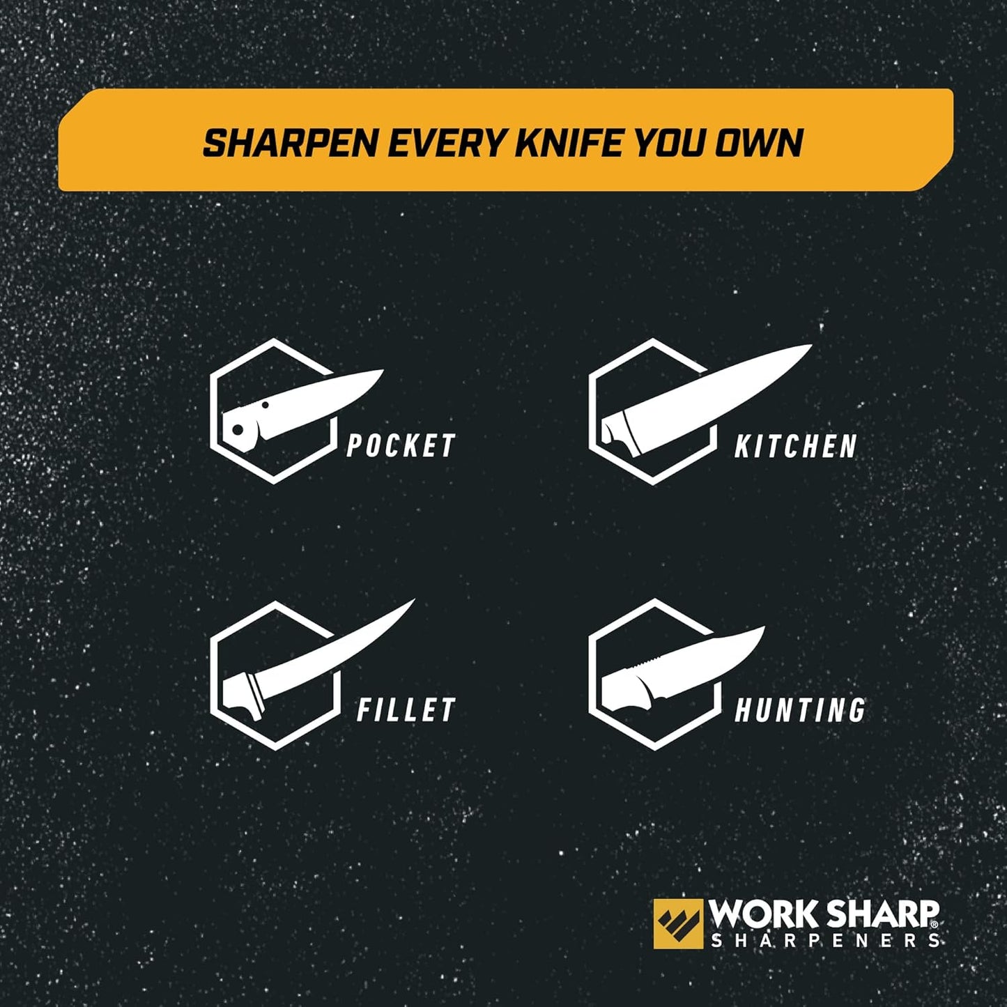 Work Sharp Precision Adjust Knife Sharpener Kit, Sharpens All Pocket and Kitchen Knives with ease & control